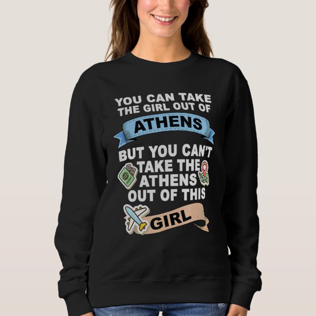 Sudadera Chica de la ciudad de Atenas (Anverso)