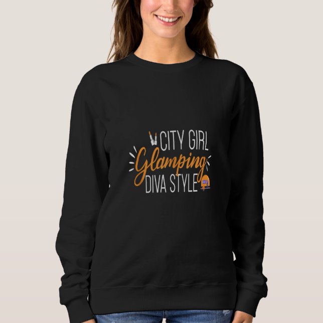 Sudadera Chica de la ciudad glamando a la brigada de estilo (Anverso)