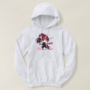Sudadera Chica de la floración guerrera de ninja