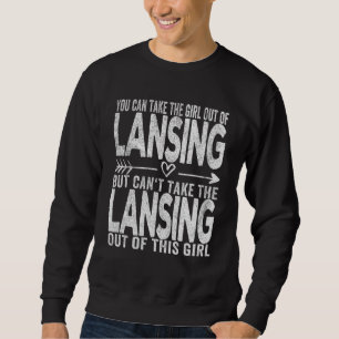 Sudadera Chica De Lansing Michigan Hometown Laning