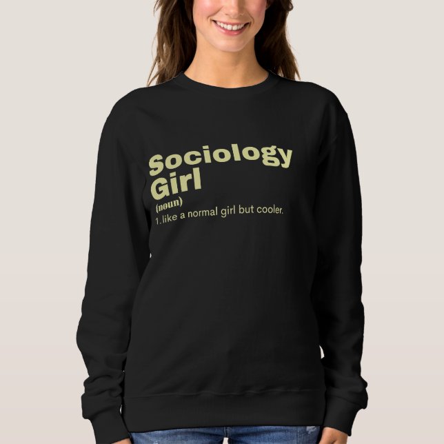 Sudadera chica de logía - Sociología (Anverso)