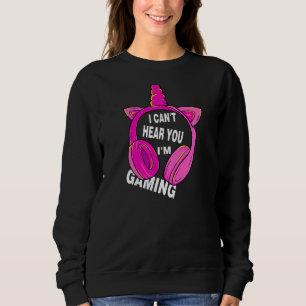 Sudadera Chica de los jugadores no te puede oír... estoy ju