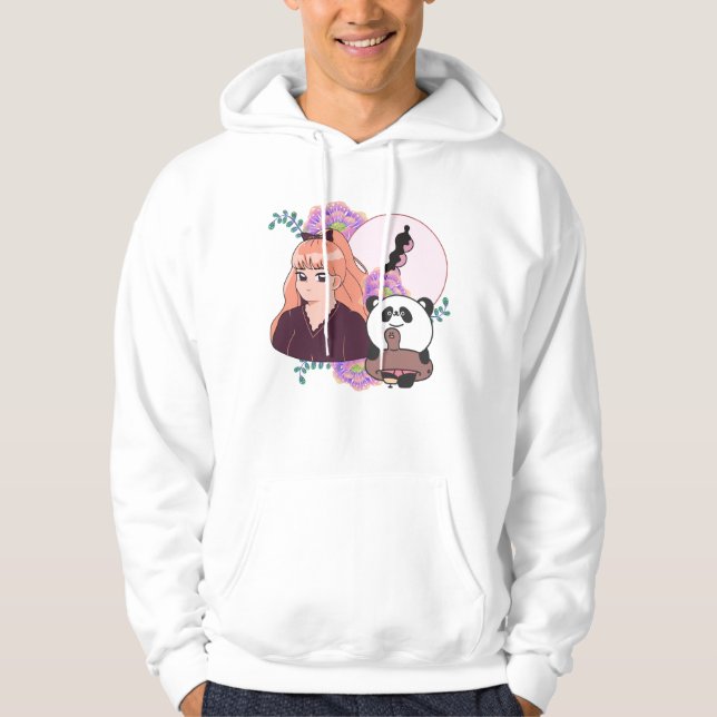 Sudadera Chica de Manga y Panda con Prótesis de Pierna (Anverso)