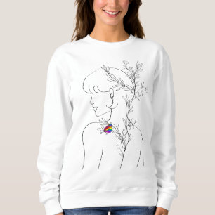 Sudadera CHICA de mariposa LGBT, Chica Bonito, regalo de am