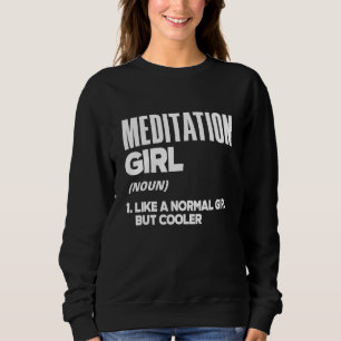 Sudadera Chica de Meditación Sustantivo Meditar Meditación