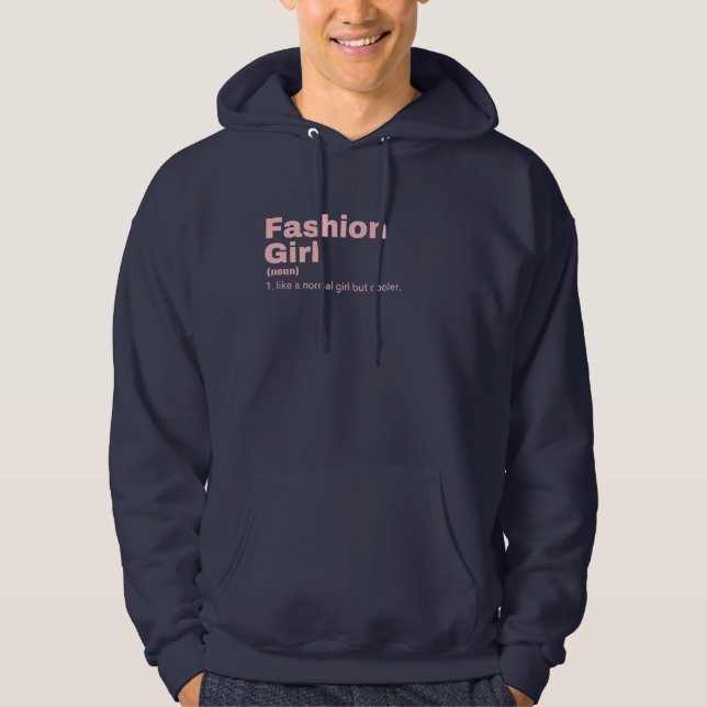 Sudadera Chica de moda - Moda (Anverso)