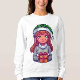 Sudadera Chica de Navidades cutáneos pixelart
