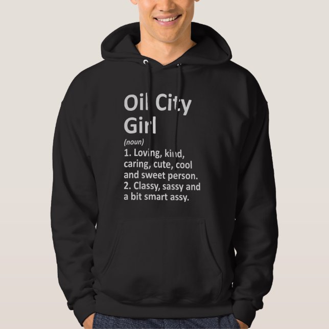 Sudadera Chica de Oil City Pa Pennsylvania Divertida Ciudad (Anverso)