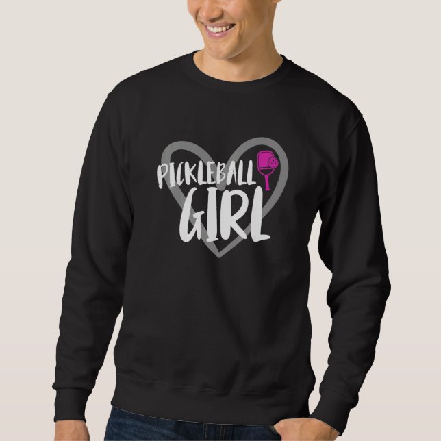 Sudadera Chica de Pickleball Corazón (Anverso)