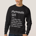 Sudadera Chica de Plymouth Wi Wisconsin Funny City Home Roo<br><div class="desc">Chica de Plymouth Wi Wisconsin Funny City Home Roots</div>