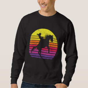 Sudadera Chica de Rancho Texas Cowgirl Caballo montando Ret