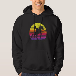 Sudadera Chica de Rancho Texas Cowgirl Caballo montando Ret