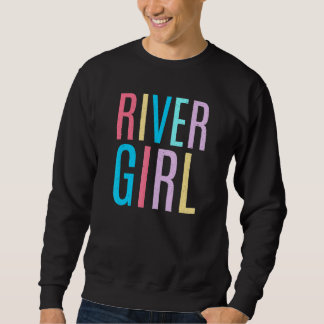 Sudadera Chica de río femenino cute piso de tubo ventilado