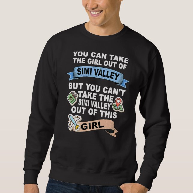 Sudadera Chica de Simi Valley City Premium (Anverso)