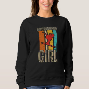 Sudadera Chica de snowboard Deportes de invierno Esquiadora