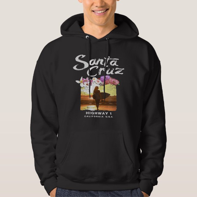 Sudadera Chica de Surfboard de Santa Cruz Surfing Californi (Anverso)