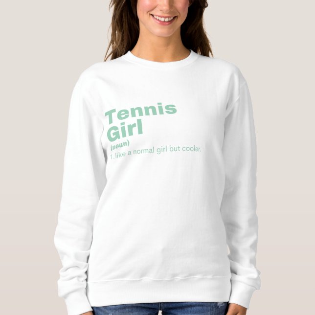 Sudadera Chica de tenis (Anverso)