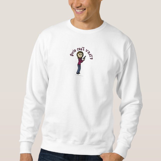 Sudadera Chica de tirador de luces (Anverso)