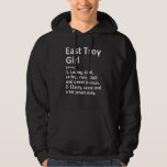 Sudadera Chica de Troya Oriental Wi Wisconsin Funny City Ho<br><div class="desc">El Chica de Troya del Este Wi Wisconsin Funny City Home Roots.</div>