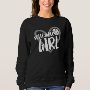 Sudadera Chica de voleibol corazón 1