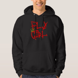 Sudadera Chica de vuelo 8090 Escuela de Rap B Chica Hip Hop
