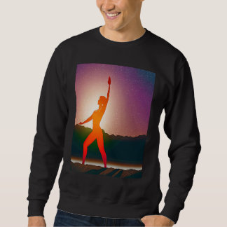 Sudadera Chica de yoga Saludo de sol femenino Meditación Ch
