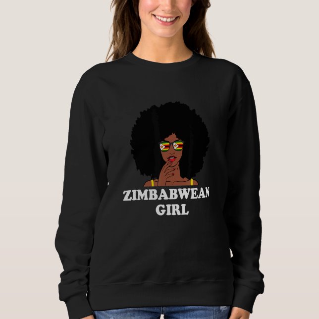 Sudadera Chica de Zimbabue Zimbabue (Anverso)