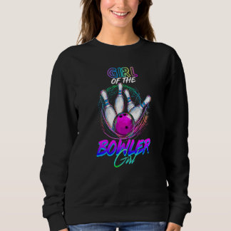 Sudadera Chica Del Chica Bowler Que Coincide Con La Familia