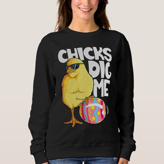 Sudadera Chica del Día de Pascua de la Familia Caza de Huev (Anverso)