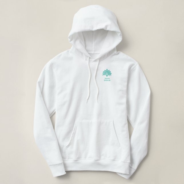 Sudadera Chica del Espectáculo de Las Vegas Verde Azul Clar (Diseño del anverso)