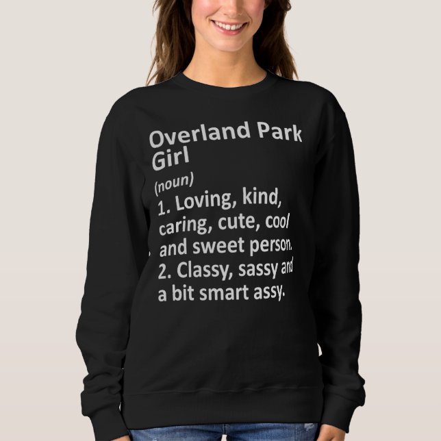 Sudadera Chica del PARQUE EXTERIOR KS KANSAS Funny City Hom (Anverso)