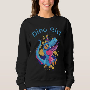 Sudadera Chica Dino Dinosaur Dinocorn Cute Chicas adolescen