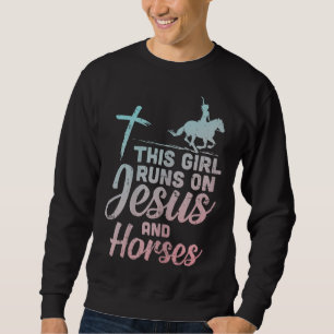 Sudadera Chica dirige a Jesús Caballos Ecuestre Cristiano d