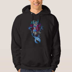 Sudadera Chica DJ Con Mezclador De Auriculares Monada Estét