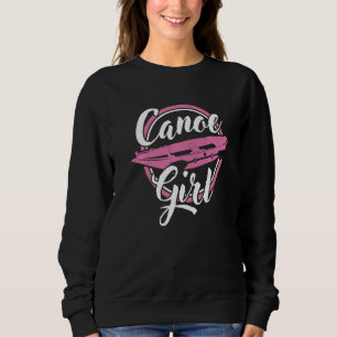 Sudadera Chica en canoa Río de canoas en barca  