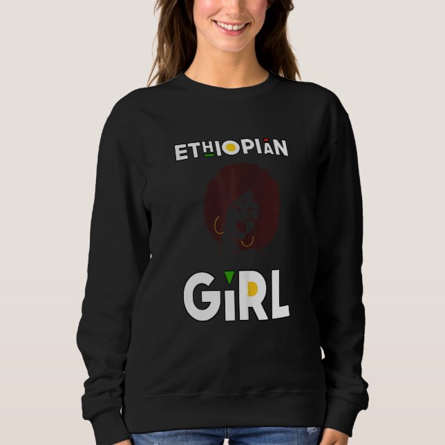 Sudadera Chica etíope Diva African Pri (Anverso)
