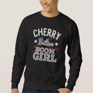Sudadera Chica explosión de fondo de cereza U Chica Letra d