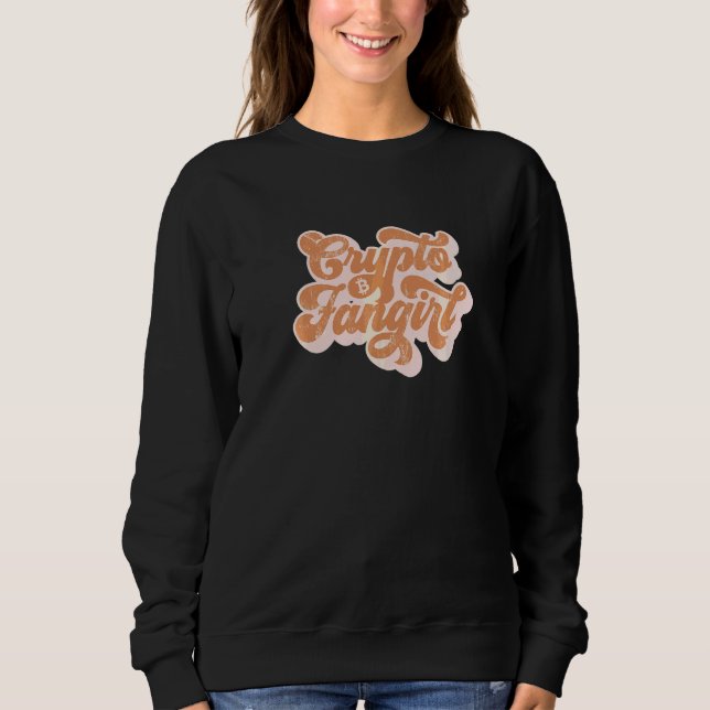 Sudadera Chica fanática de las criptomonedas Chicas de crip (Anverso)