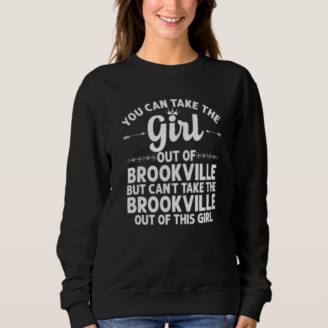 Sudadera Chica Fuera De Brookville Oh Ohio Funny Home Roots (Anverso)