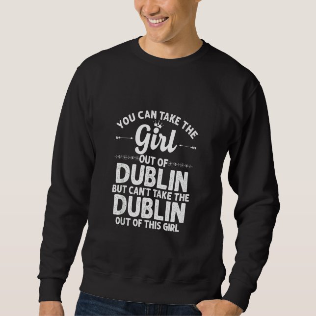 Sudadera Chica Fuera De Dublín Oh Ohio Funny Home Roots Ee. (Anverso)