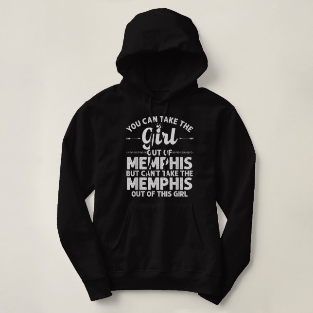 Sudadera Chica Fuera De MEMPHIS TN TENNESSEE Regalo Funny H (Diseño del anverso)