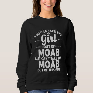 Sudadera Chica Fuera De Moab Ut Utah Gracioso Hogar Raíces 