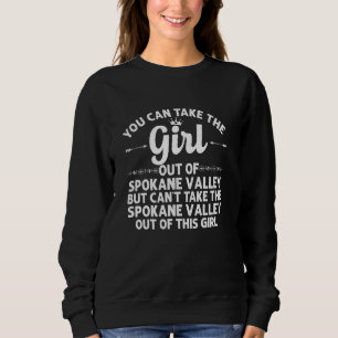 Sudadera Chica Fuera De Spokane Valley Wa Washington Funny 