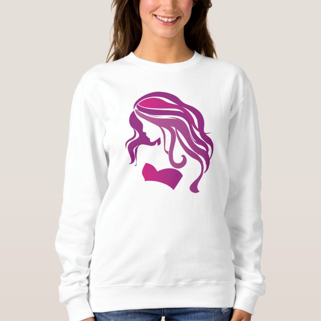 Sudadera Chica fuerte y de belleza (Anverso)