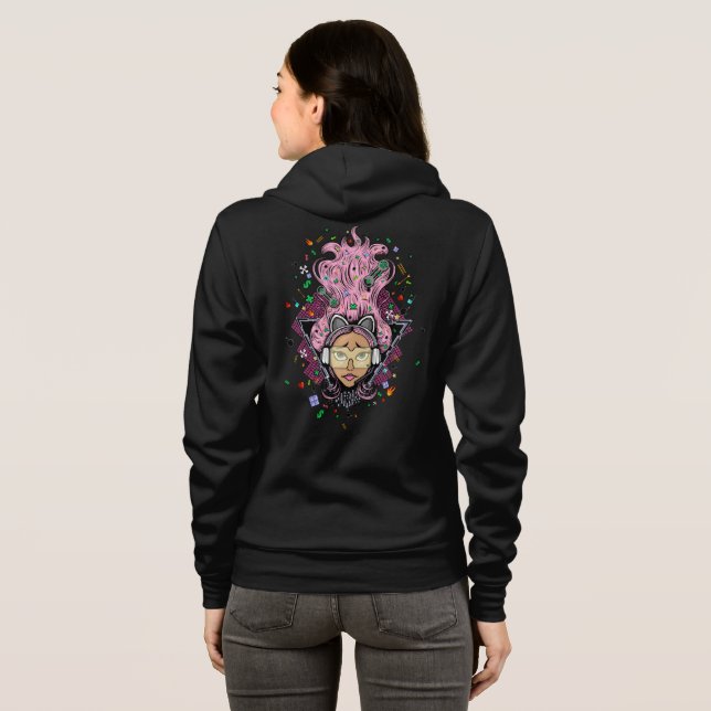 Sudadera Chica Gamer (Reverso completo)