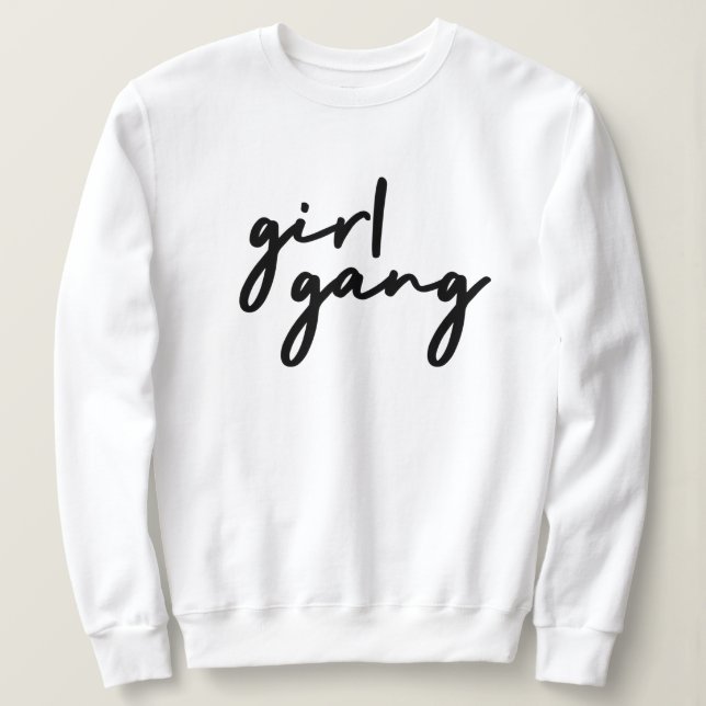 Sudadera Chica Gang | Poder Chica lindo Feminismo moderno (Anverso del diseño)