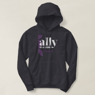 Sudadera Chica Geek X: Ally es un verbo Hoodie de los Hombr