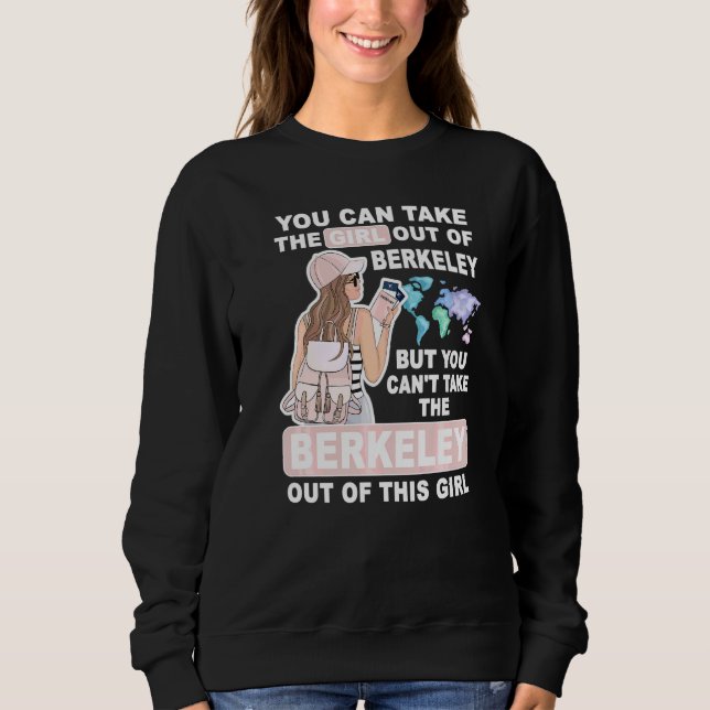 Sudadera Chica genial de la ciudad de Berkeley  Orgullosa c (Anverso)