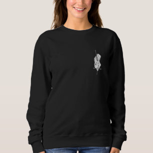 Sudadera Chica Gótica Alternativa Cruz Invertida Brujería O
