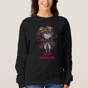 Sudadera Chica Hmong Miao Hmoob Princesa Fuerte Hermana